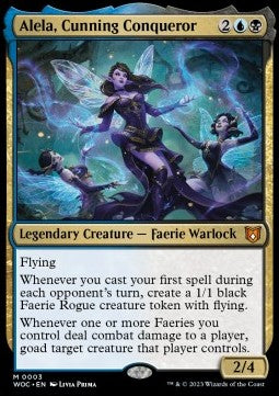 Alela, Cunning Conqueror - Commander: Wilds of Eldraine (Mythic) [WOC-3]