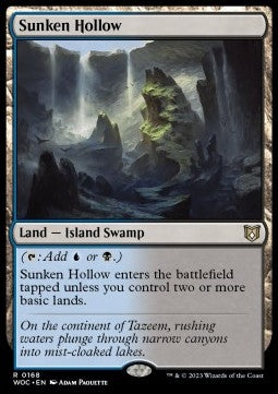 Sunken Hollow⁣ - Commander: Wilds of Eldraine⁣ (Rare)⁣ [168]