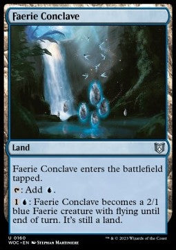 Faerie Conclave⁣ - Commander: Wilds of Eldraine⁣ (Uncommon)⁣ [160]