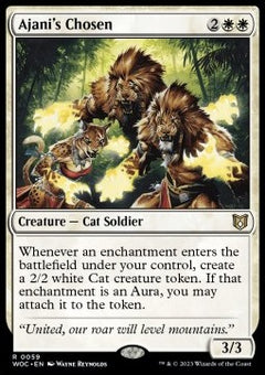 Ajani's Chosen⁣ - Commander: Wilds of Eldraine⁣ (Rare)⁣ [59]