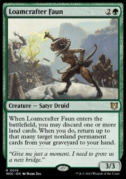 Loamcrafter Faun⁣ - Commander: Wilds of Eldraine⁣ (Rare)⁣ [19]