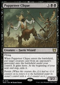 Puppeteer Clique⁣ - Commander: Wilds of Eldraine⁣ (Rare)⁣ [115]