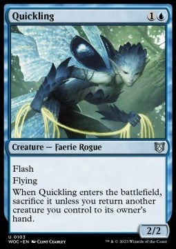 Quickling⁣ - Commander: Wilds of Eldraine⁣ (Uncommon)⁣ [103]