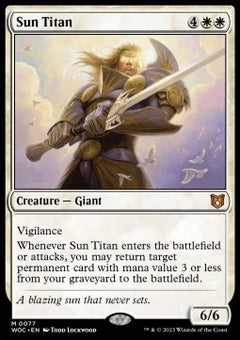 Sun Titan⁣ - Commander: Wilds of Eldraine⁣ (Mythic)⁣ [77]