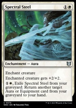 Spectral Steel⁣ - Commander: Wilds of Eldraine⁣ (Uncommon)⁣ [75]