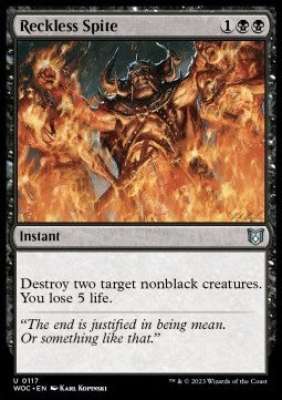 Reckless Spite⁣ - Commander: Wilds of Eldraine⁣ (Uncommon)⁣ [117]