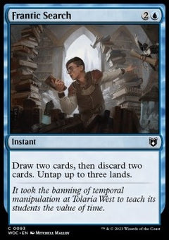 Frantic Search - Commander: Wilds of Eldraine (Common) [WOC-93]