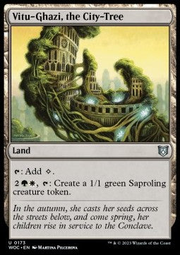 Vitu-Ghazi, the City-Tree⁣ - Commander: Wilds of Eldraine⁣ (Uncommon)⁣ [173]