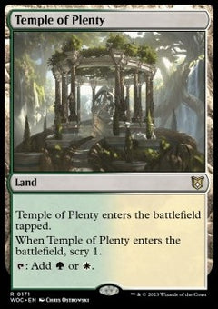 Temple of Plenty⁣ - Commander: Wilds of Eldraine⁣ (Rare)⁣ [171]