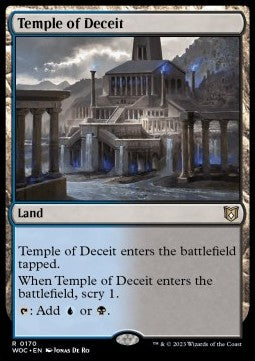 Temple of Deceit⁣ - Commander: Wilds of Eldraine⁣ (Rare)⁣ [170]