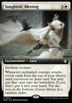 Songbirds' Blessing⁣ - Commander: Wilds of Eldraine: Extras⁣ (Rare)⁣ [43]
