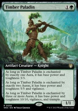Timber Paladin⁣ - Commander: Wilds of Eldraine: Extras⁣ (Rare)⁣ [56]