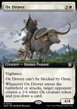 Ox Drover⁣ - Commander: Wilds of Eldraine: Extras⁣ (Rare)⁣ [42]