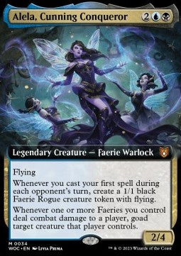 Alela, Cunning Conqueror⁣ - Commander: Wilds of Eldraine: Extras⁣ (Mythic)⁣ [34]