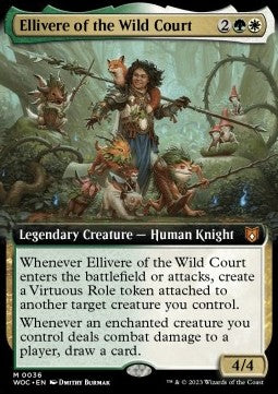 Ellivere of the Wild Court (V.1)⁣ - Commander: Wilds of Eldraine: Extras⁣ (Mythic)⁣ [36]