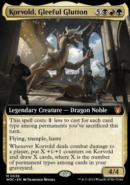 Korvold, Gleeful Glutton⁣ - Commander: Wilds of Eldraine: Extras⁣ (Mythic)⁣ [38]