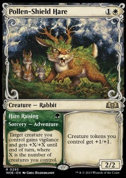 Pollen-Shield Hare // Hare Raising⁣ - Wilds of Eldraine: Extras⁣ (Rare)⁣ [293]