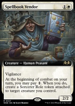 Spellbook Vendor⁣ - Wilds of Eldraine: Extras⁣ (Rare)⁣ [327]