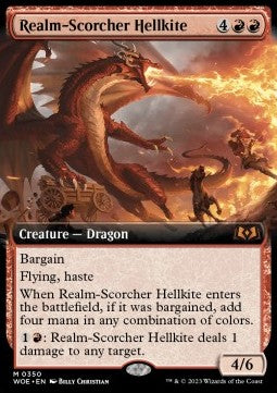Realm-Scorcher Hellkite⁣ - Wilds of Eldraine: Extras⁣ (Mythic)⁣ [350]