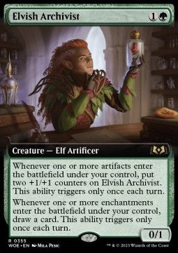 Elvish Archivist⁣ - Wilds of Eldraine: Extras⁣ (Rare)⁣ [355]