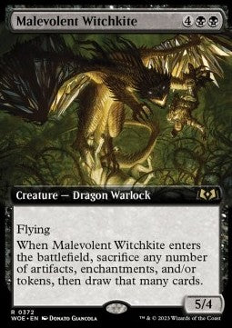 Malevolent Witchkite (V.2)⁣ - Wilds of Eldraine: Extras⁣ (Rare)⁣ [372]