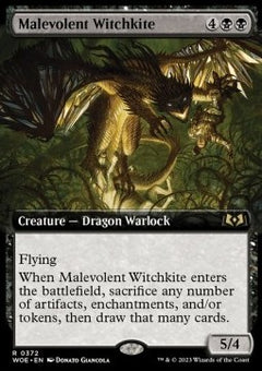 Malevolent Witchkite (V.2)⁣ - Wilds of Eldraine: Extras⁣ (Rare)⁣ [372]