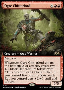 Ogre Chitterlord (V.2)⁣ - Wilds of Eldraine: Extras⁣ (Rare)⁣ [373]