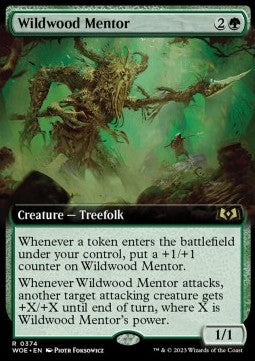 Wildwood Mentor (V.2)⁣ - Wilds of Eldraine: Extras⁣ (Rare)⁣ [374]