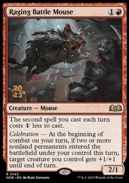Raging Battle Mouse (V.1) - Wilds of Eldraine: Promos (Rare) [PWOE-143]