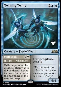 Twining Twins // Swift Spiral (V.2)⁣ - Wilds of Eldraine: Promos⁣ (Rare)⁣ [240]