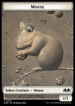 Mouse Token (W 1/1) // Food Token (V.3)⁣ - Wilds of Eldraine: Extras⁣ (Token)⁣ [T 4/12]