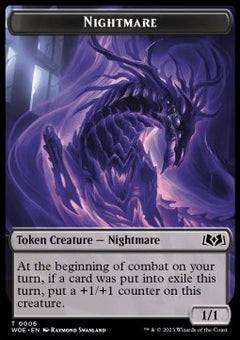 Nightmare Token (B 1/1) // Food Token (V.1)⁣ - Wilds of Eldraine: Extras⁣ (Token)⁣ [T 6/10]