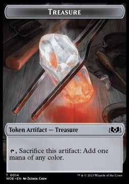 Treasure Token // Food Token (V.4)⁣ - Wilds of Eldraine: Extras⁣ (Token)⁣ [T 14/13]