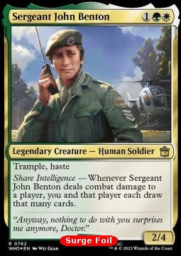 Sergeant John Benton (V.2)⁣ - Universes Beyond: Doctor Who: Extras⁣ (Rare)⁣ [762]