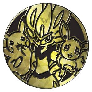 Pikachu, Cinderace & Eevee Coin (Battle Academy 2022)⁣ - Pokémon Products
