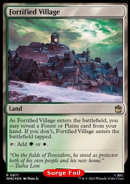Fortified Village (V.1)⁣ - Universes Beyond: Doctor Who: Extras⁣ (Rare)⁣ [871]