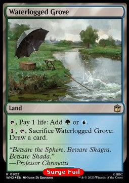 Waterlogged Grove (V.1)⁣ - Universes Beyond: Doctor Who: Extras⁣ (Rare)⁣ [922]