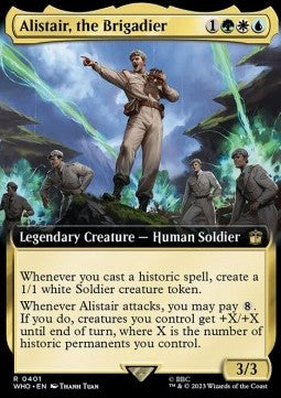 Alistair, the Brigadier (V.1)⁣ - Universes Beyond: Doctor Who: Extras⁣ (Rare)⁣ [401]