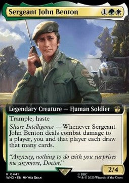 Sergeant John Benton (V.1)⁣ - Universes Beyond: Doctor Who: Extras⁣ (Rare)⁣ [441]