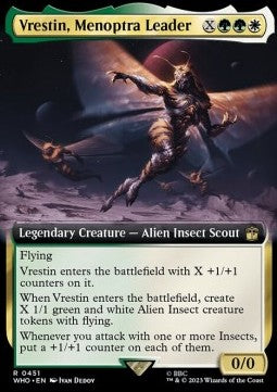 Vrestin, Menoptra Leader (V.1)⁣ - Universes Beyond: Doctor Who: Extras⁣ (Rare)⁣ [451]