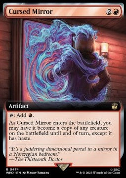 Cursed Mirror (V.1)⁣ - Universes Beyond: Doctor Who: Extras⁣ (Rare)⁣ [474]
