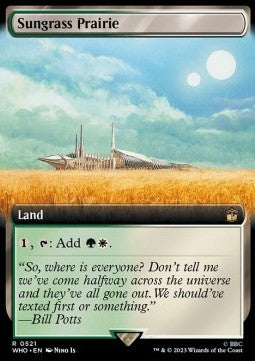Sungrass Prairie (V.1)⁣ - Universes Beyond: Doctor Who: Extras⁣ (Rare)⁣ [521]