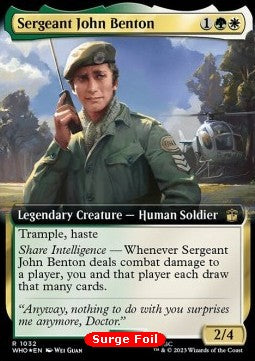 Sergeant John Benton (V.3)⁣ - Universes Beyond: Doctor Who: Extras⁣ (Rare)⁣ [1032]