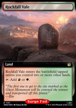 Rockfall Vale (V.3)⁣ - Universes Beyond: Doctor Who: Extras⁣ (Rare)⁣ [1101]