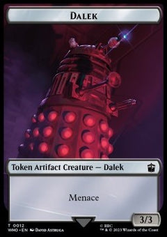 Dalek Token (A 3/3) // Treasure Token (V.4)⁣ - Universes Beyond: Doctor Who: Extras⁣ (Token)⁣ [T 12/31]