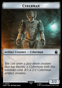 Alien Angel Token (A 2/2) // Cyberman Token (A 2/2) (V.1)⁣ - Universes Beyond: Doctor Who: Extras⁣ (Token)⁣ [T 11/24]