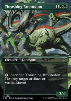 Thrashing Brontodon⁣ - The Lost Caverns of Ixalan: Extras⁣ (Uncommon)⁣ [329]
