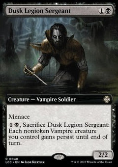 Dusk Legion Sergeant⁣ - Commander: The Lost Caverns of Ixalan: Extras⁣ (Rare)⁣ [48]