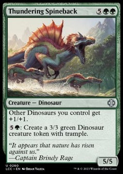 Thundering Spineback⁣ - Commander: The Lost Caverns of Ixalan⁣ (Uncommon)⁣ [260]