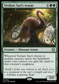 Verdant Sun's Avatar⁣ - Commander: The Lost Caverns of Ixalan⁣ (Rare)⁣ [262]
